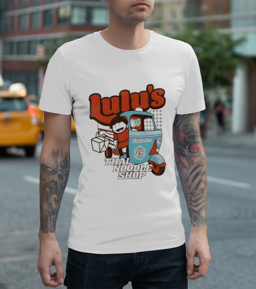 Lulu's Thai Noodle Shop Tuk Tuk Cartoon 97 T-Shirt