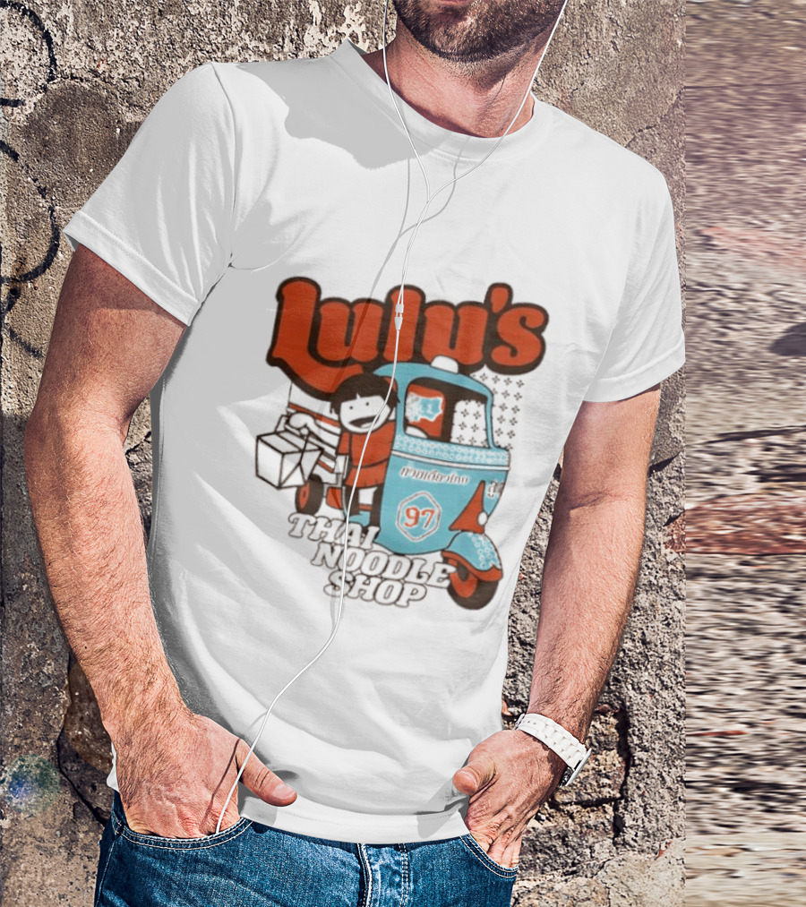 Lulu's Thai Noodle Shop Tuk Tuk Cartoon 97 T-Shirt