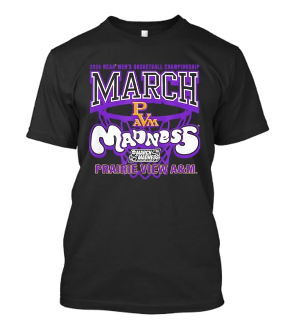 Prairie View A&M Panthers 2026 March Basketball Madness PVM T-Shirt