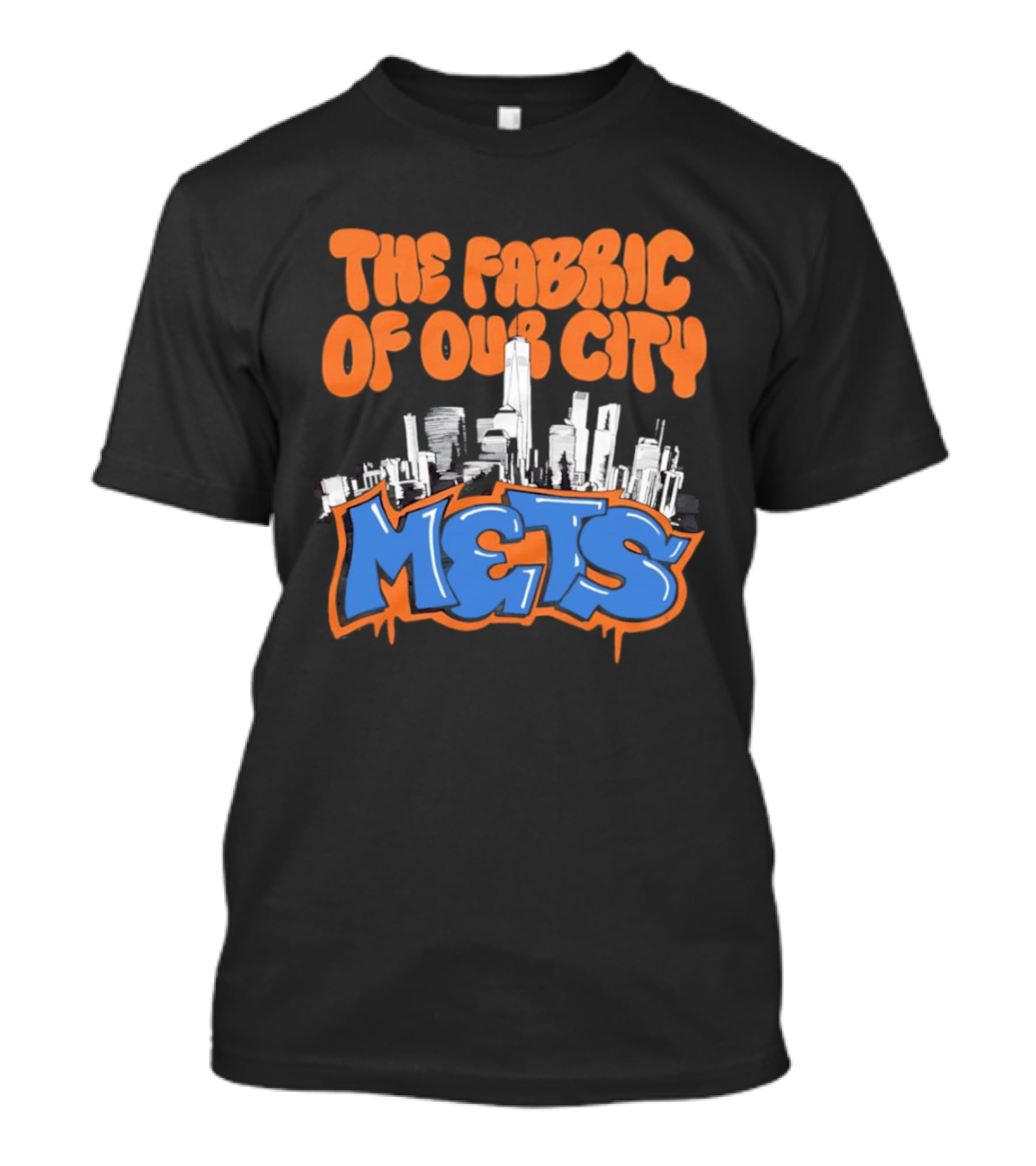 The Fabric Of Our City Mets New York Skyline Graffiti T-Shirt