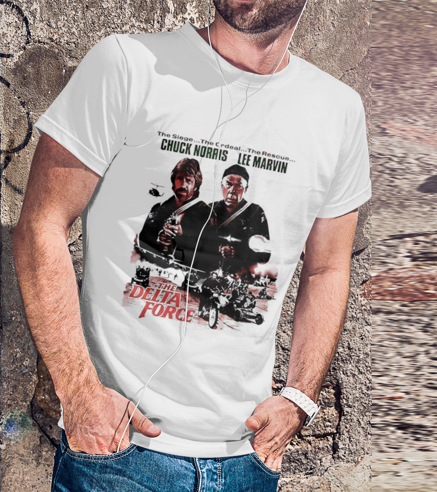 The Delta Force 1986 Chuck Norris Lee Marvin Movie T-Shirt