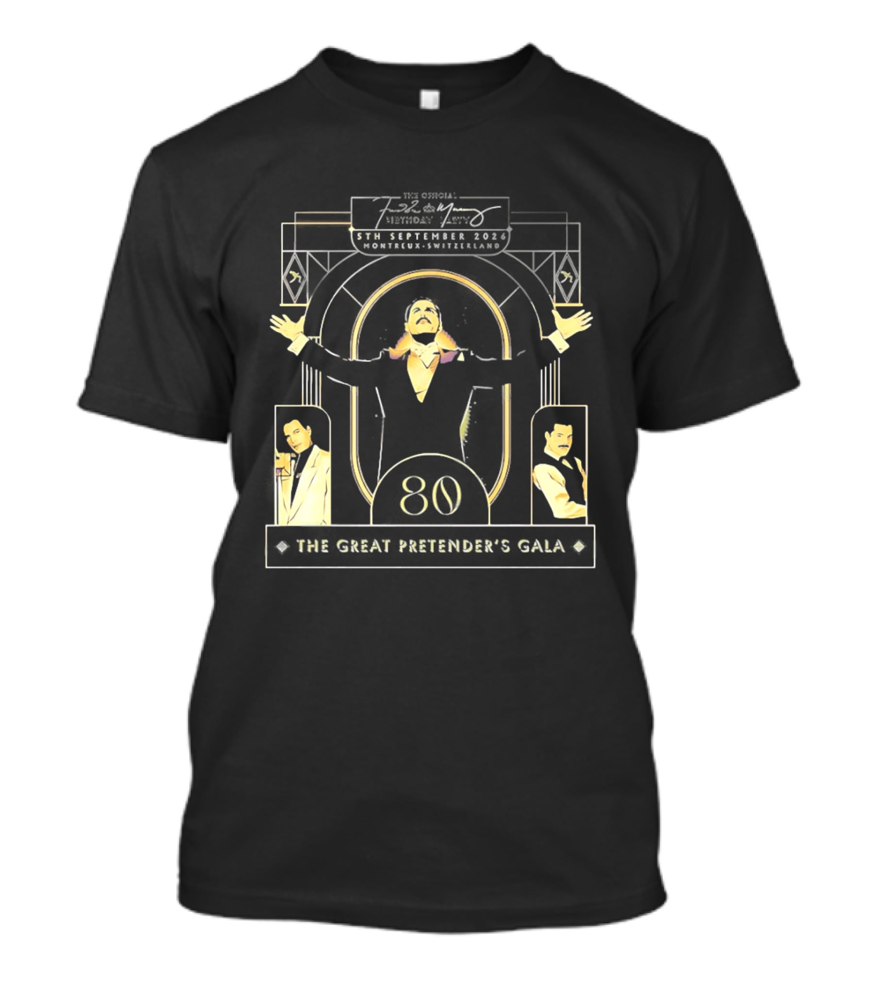 The Freddie Mercury Birthday Party 2026 The Great Pretender's Gala Celebrating Freddie 80th Legendary Legacy T-Shirt
