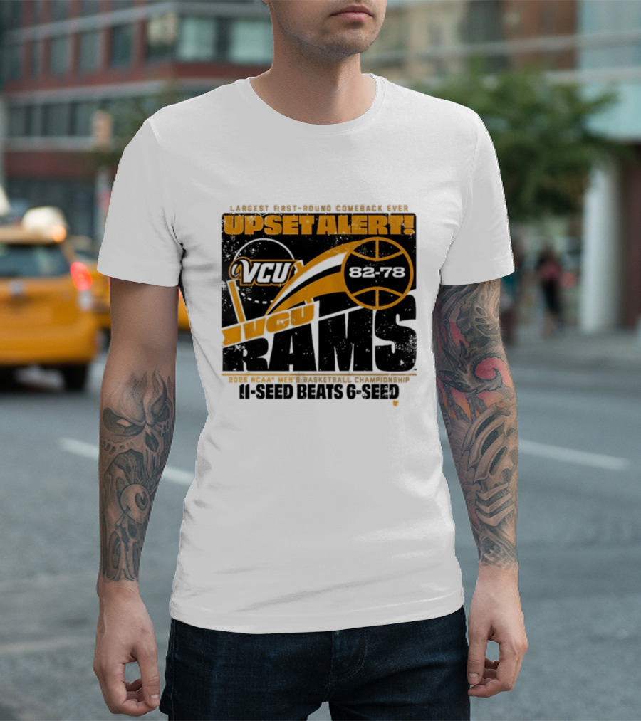 VCU Rams 2026 March Madness Upset Alert MBB Eleven Over Sixçado T-Shirt