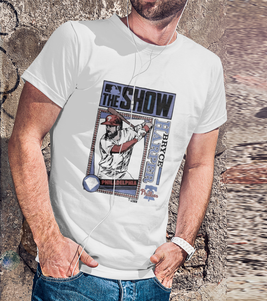 The Show Bryce Harper Philadelphia Phillies MLB Caricature T-Shirt