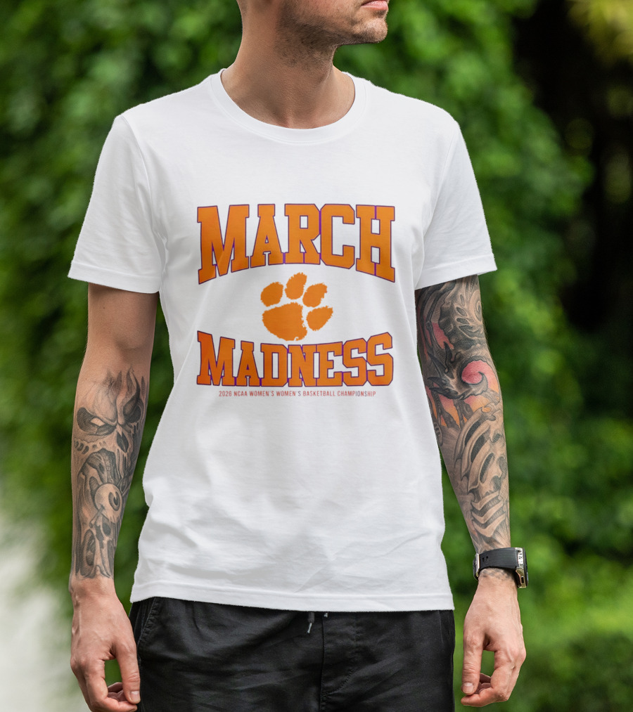 Clemson Tigers Women's Basketball NCAA March Madness 2026 Championship T-Shirt