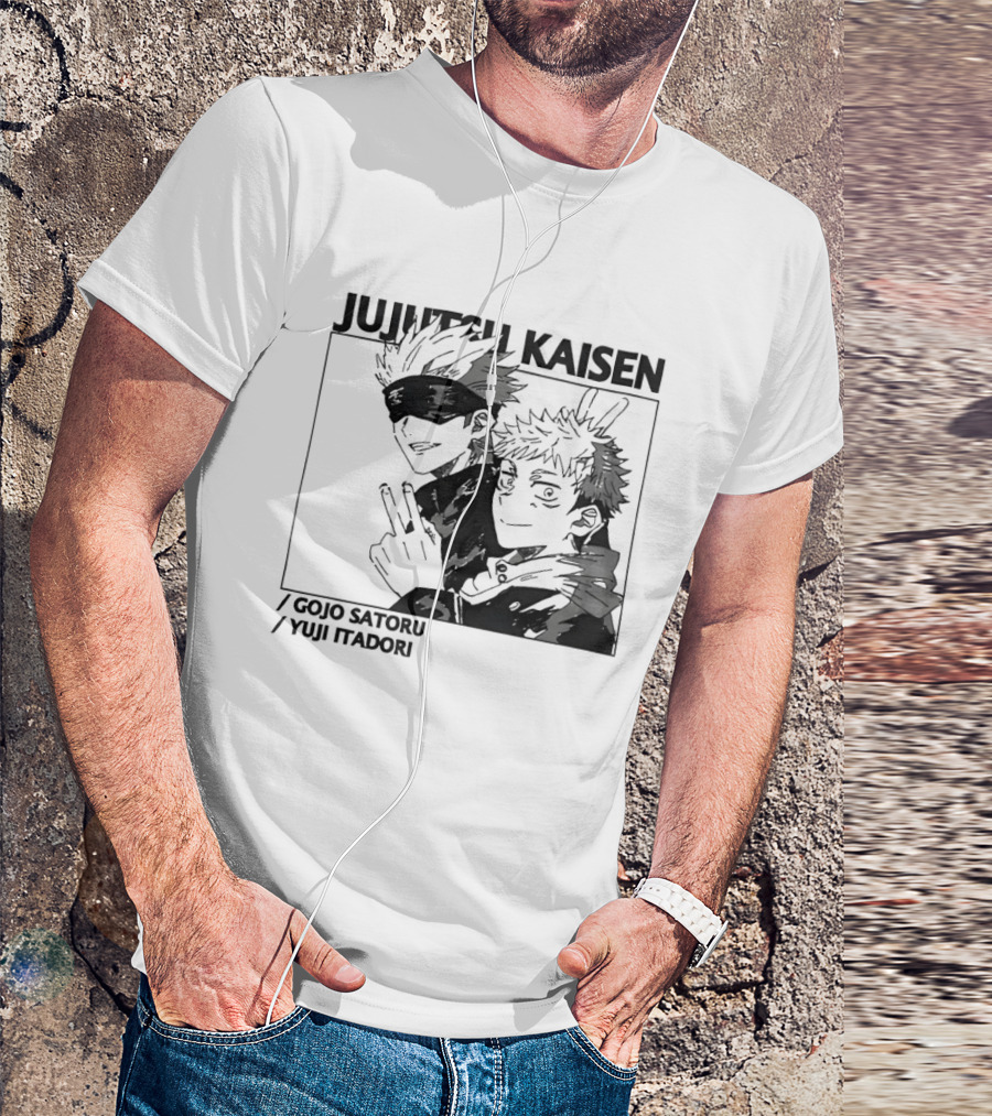 Jujutsu Kaisen Gojo Satoru Yuji Itadori Anime Characters T-Shirt