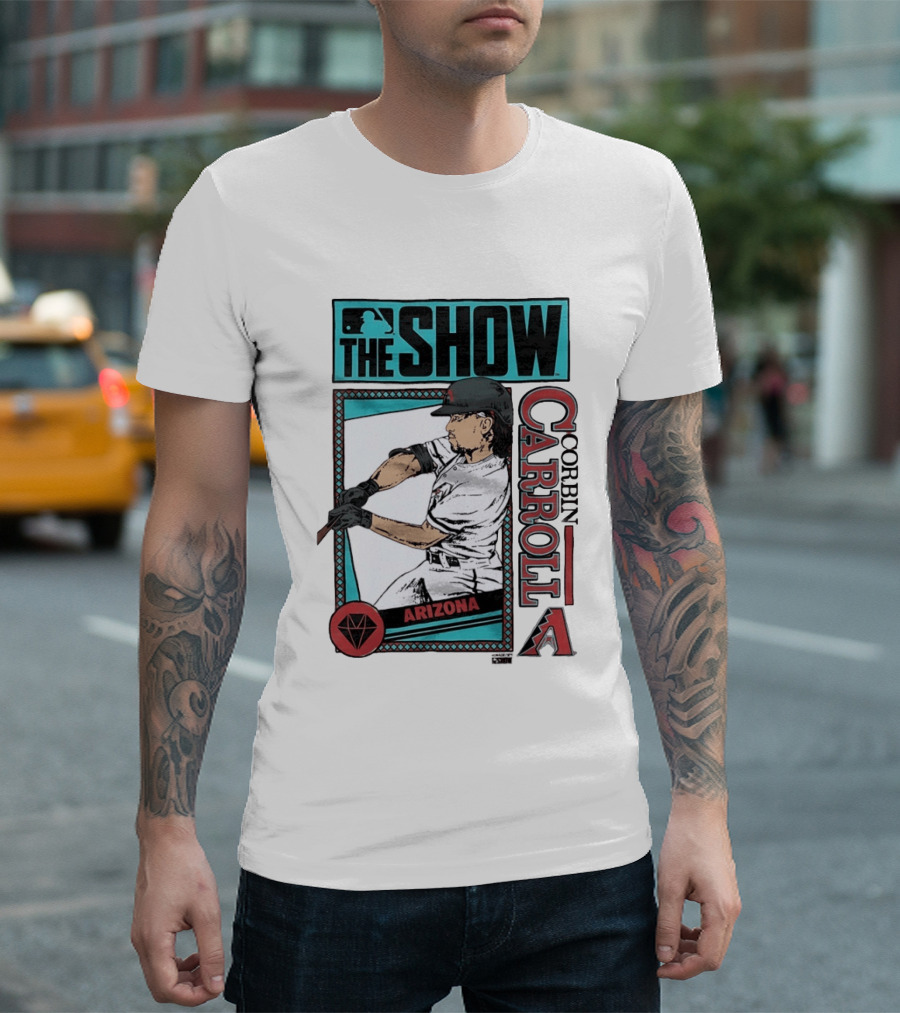 MLB The Show Corbin Carroll Arizona Diamondbacks Baseball Player T-Shirt