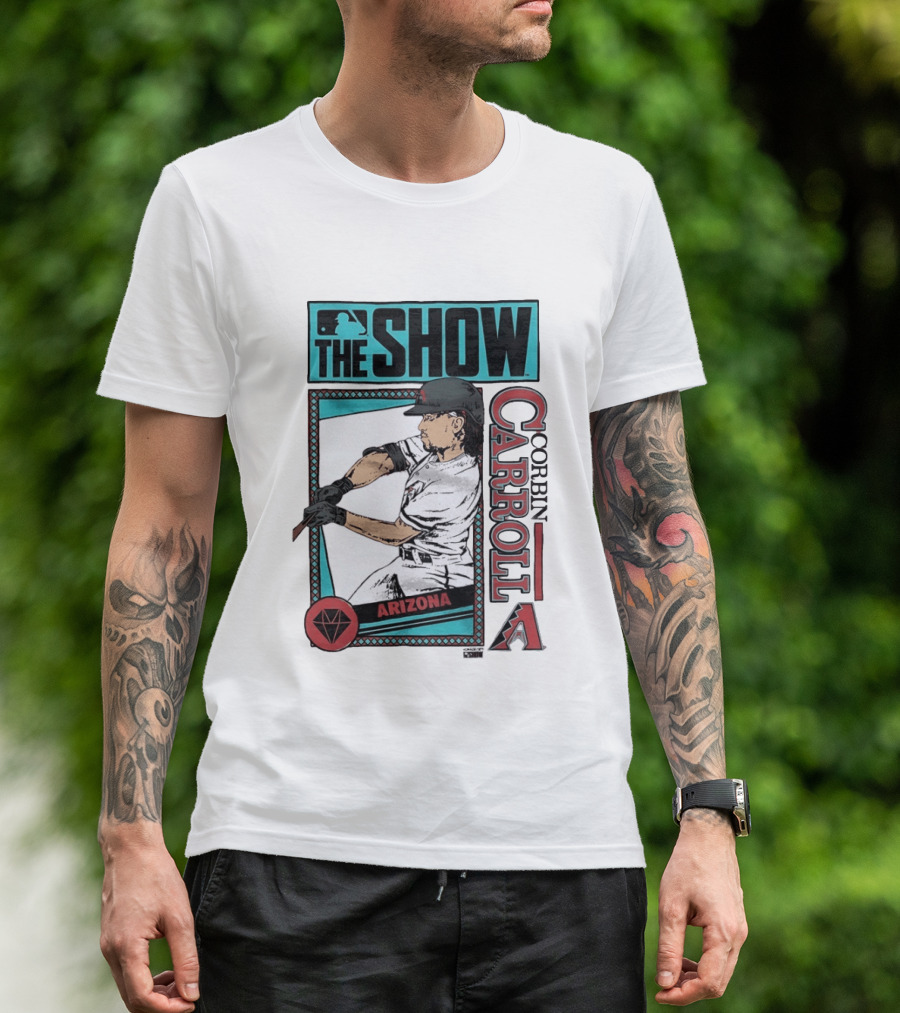 MLB The Show Corbin Carroll Arizona Diamondbacks Baseball Player T-Shirt