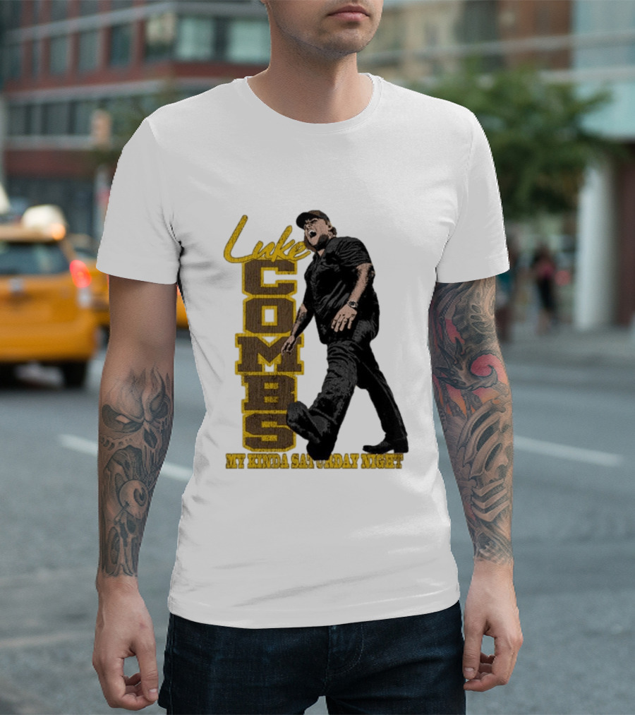 Luke Combs My Kinda Saturday Night Tour 2026 Sideline Collection T-Shirt