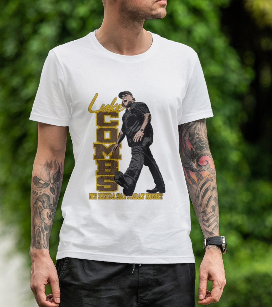 Luke Combs My Kinda Saturday Night Tour 2026 Sideline Collection T-Shirt