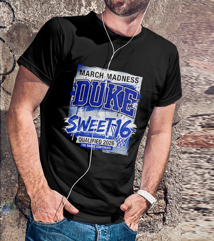 Duke Blue Devils 2026 NCAA March Madness Sweet 16 The Dance Continues T-Shirt