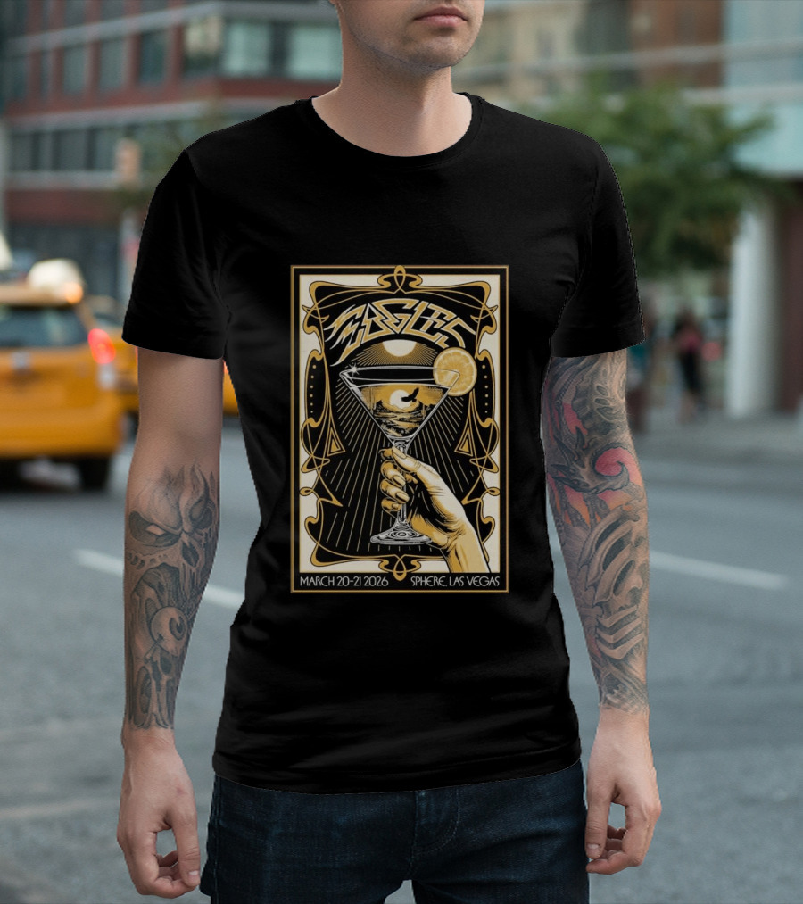 Eagles Sphere Las Vegas March 20 21 2026 Tour T-Shirt