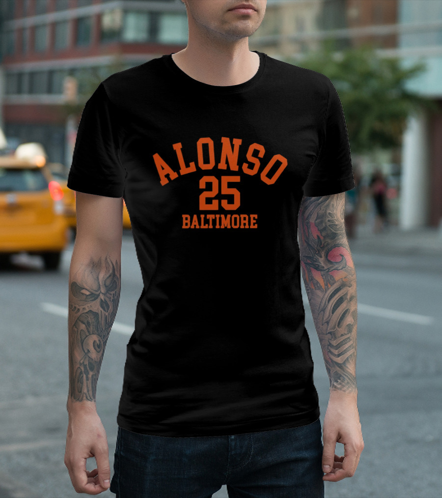 Alonso 25 Baltimore Orioles Baseball T-Shirt