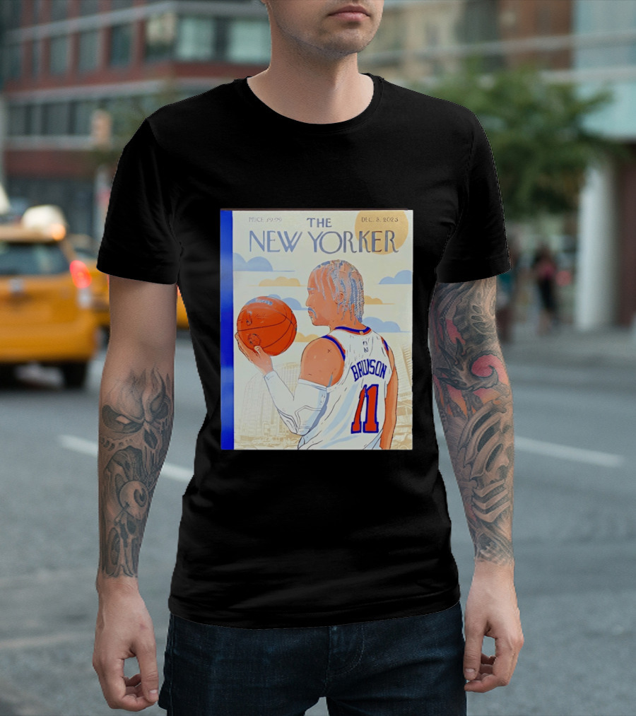 The New Yorker Jalen Brunson 11 New York Knicks Madison Square Garden December 8 2023 T-Shirt