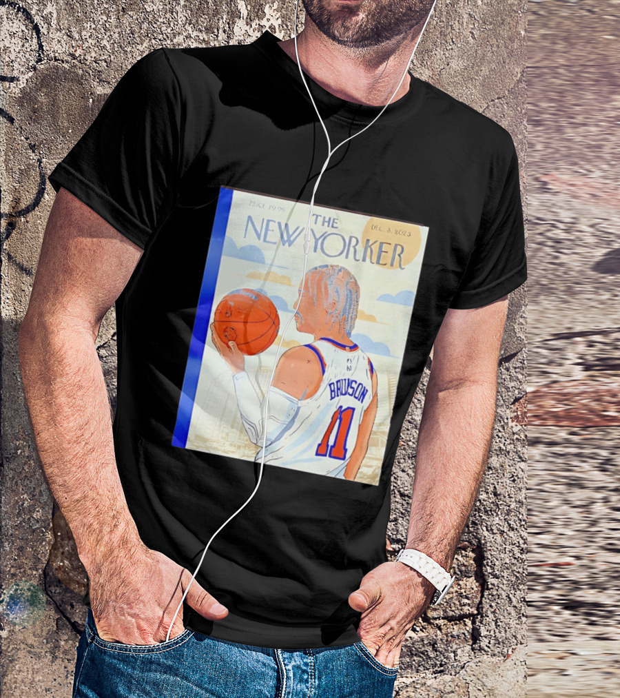 The New Yorker Jalen Brunson 11 New York Knicks Madison Square Garden December 8 2023 T-Shirt
