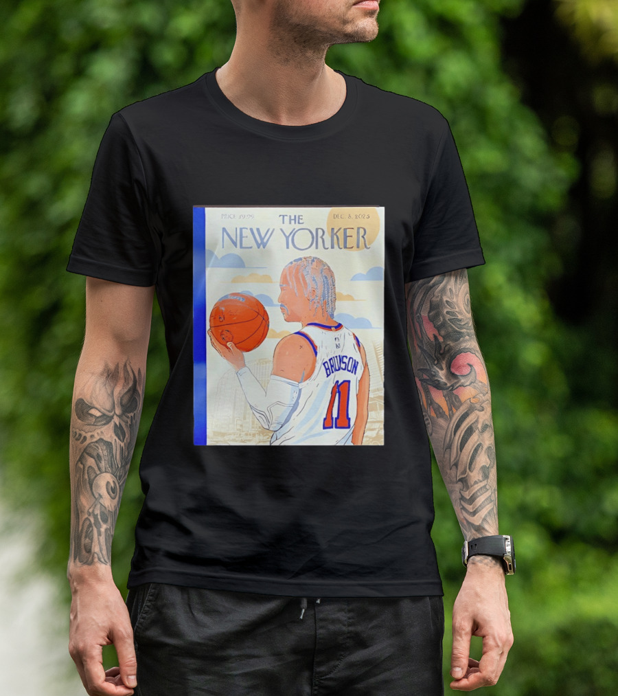 The New Yorker Jalen Brunson 11 New York Knicks Madison Square Garden December 8 2023 T-Shirt