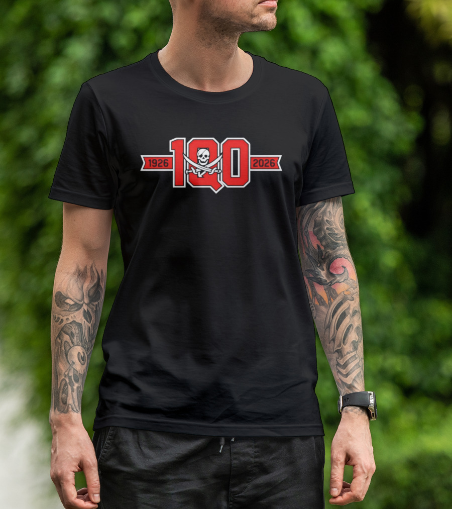 Piratas De Quebradillas BSN 100 Years 1926 2026 Celebration T-Shirt