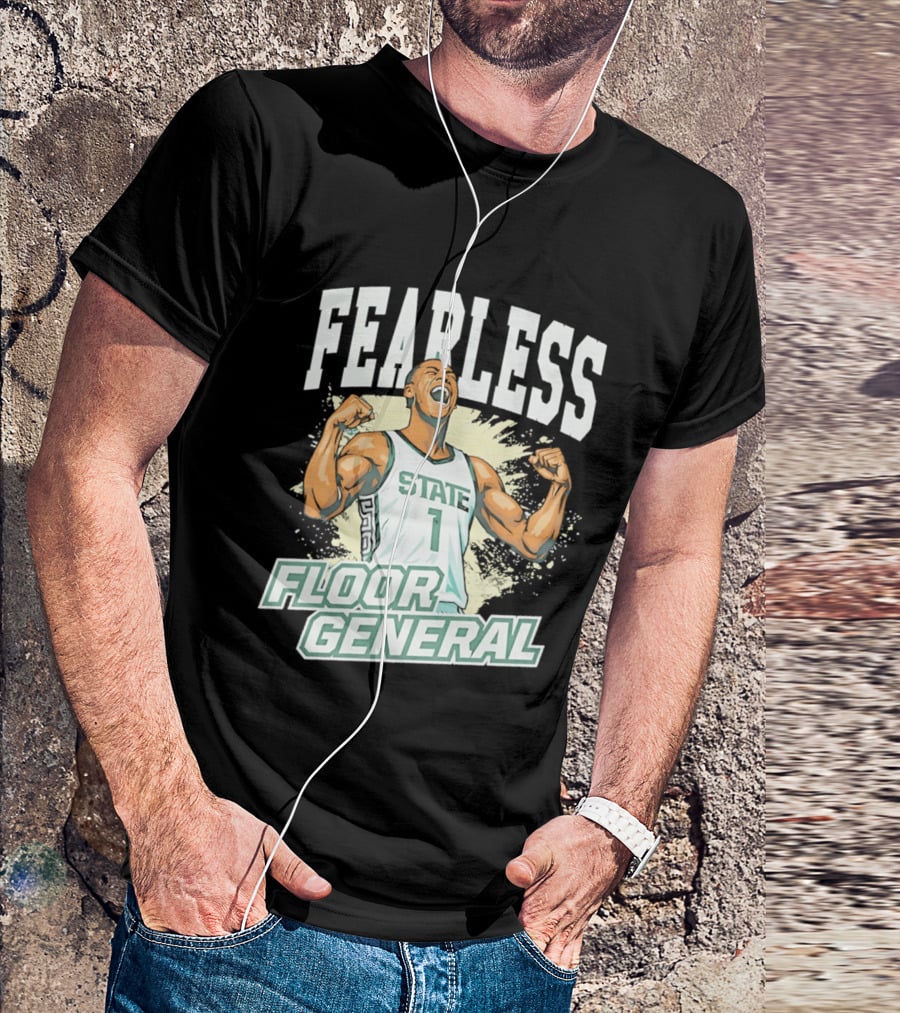 Fearless State 1 Floor General MM26 Michigan State Spartans T-Shirt