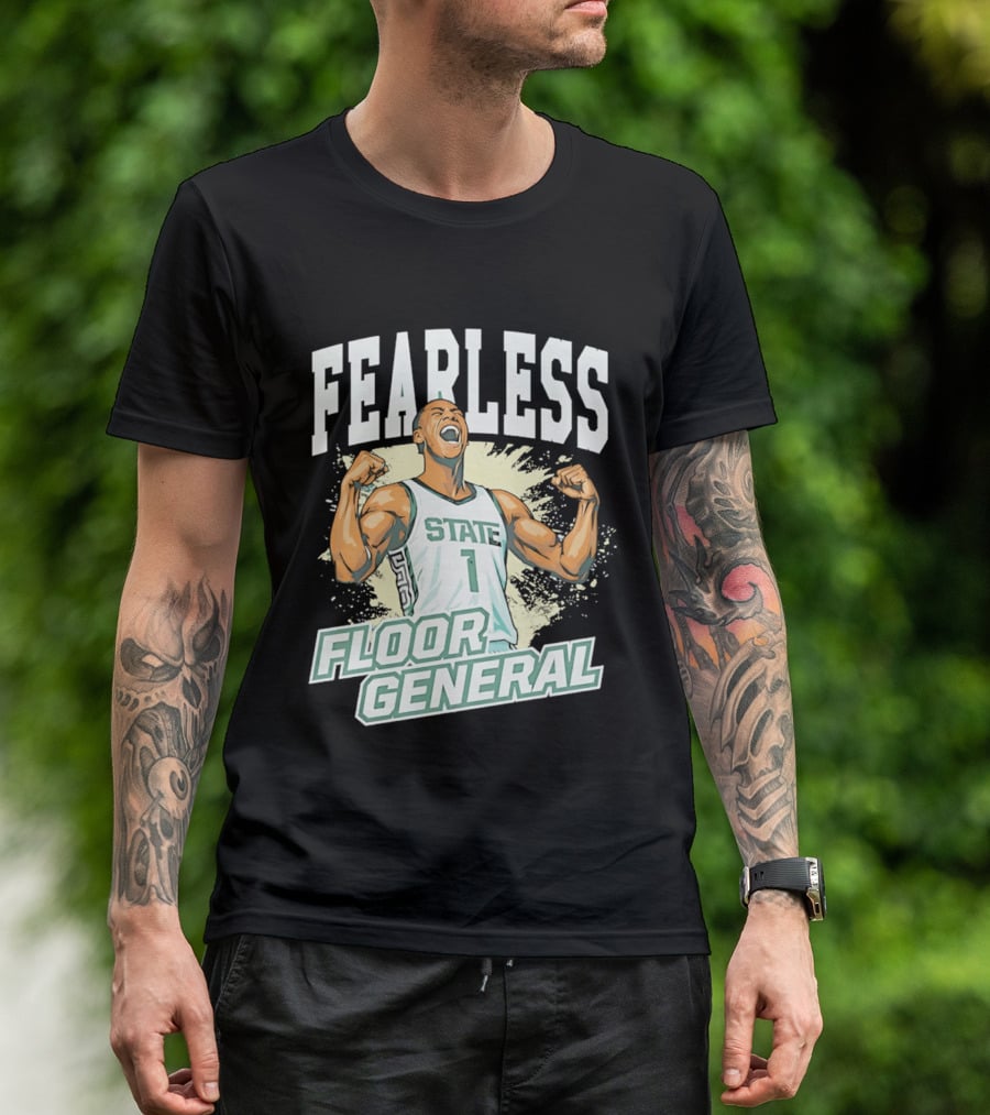 Fearless State 1 Floor General MM26 Michigan State Spartans T-Shirt