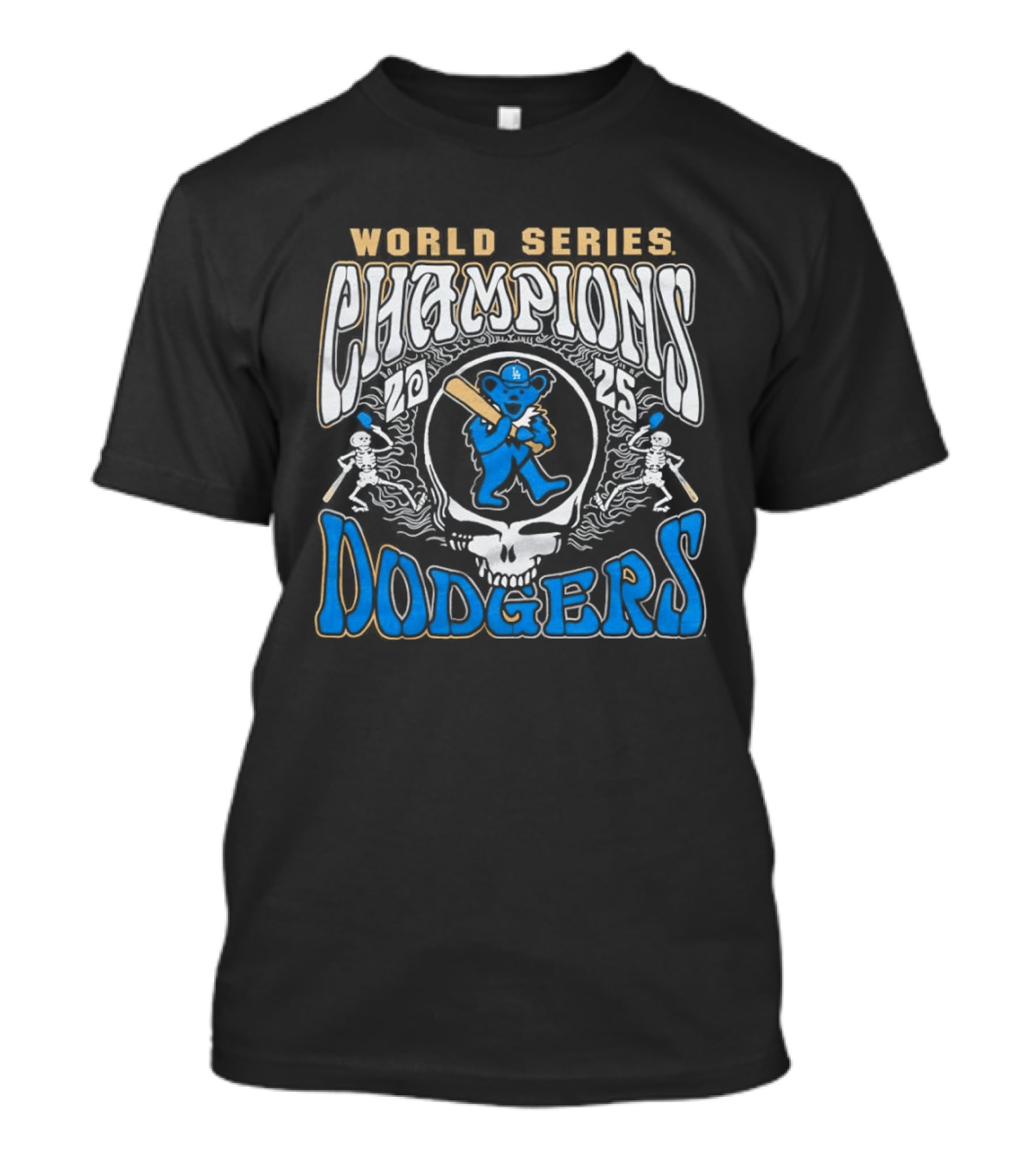 Los Angeles Dodgers Grateful Dead World Series Champions 2026 T-Shirt