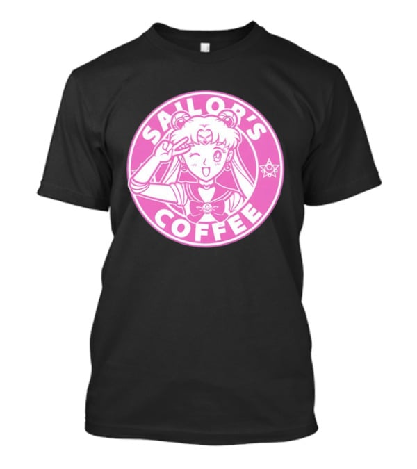 Sailor's Coffee Pink Winking Moon T-Shirt