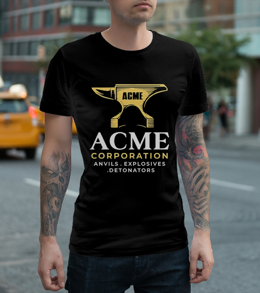 ACME Corporation Anvils Explosives Detonators Vintage Anvil T-Shirt