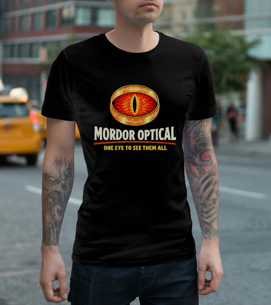 Mordor Optical One Eye To See Them All Ring Eye T-Shirt