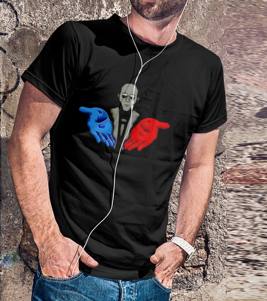 Morpheus Neo Red Pill Blue Pill 1999 Matrix T-Shirt