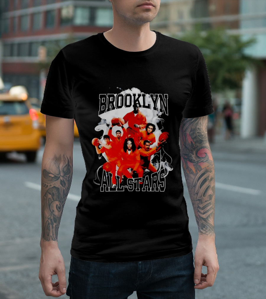 Brooklyn All Stars Basketball Team Creative Smoke T-Shirt