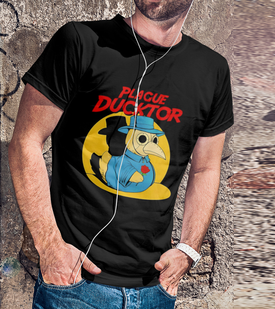 Plague Ducktor Holding Rose Doctor Costume Duck T-Shirt