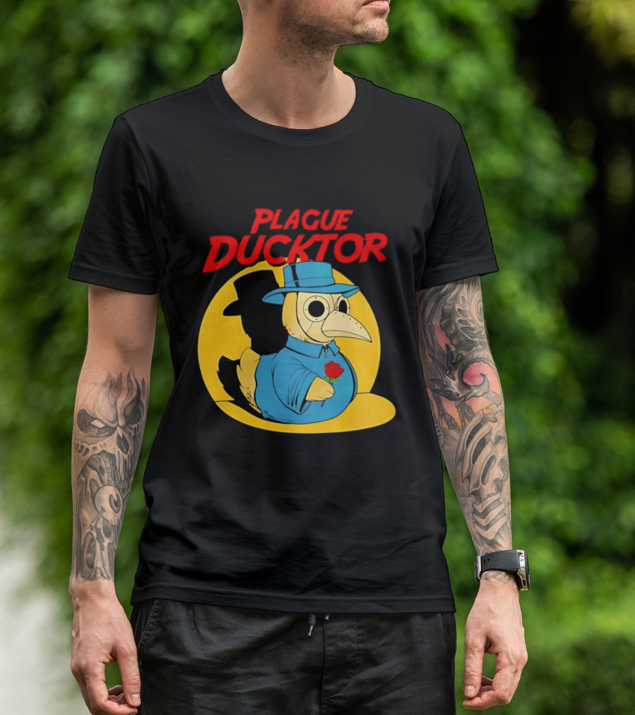 Plague Ducktor Holding Rose Doctor Costume Duck T-Shirt