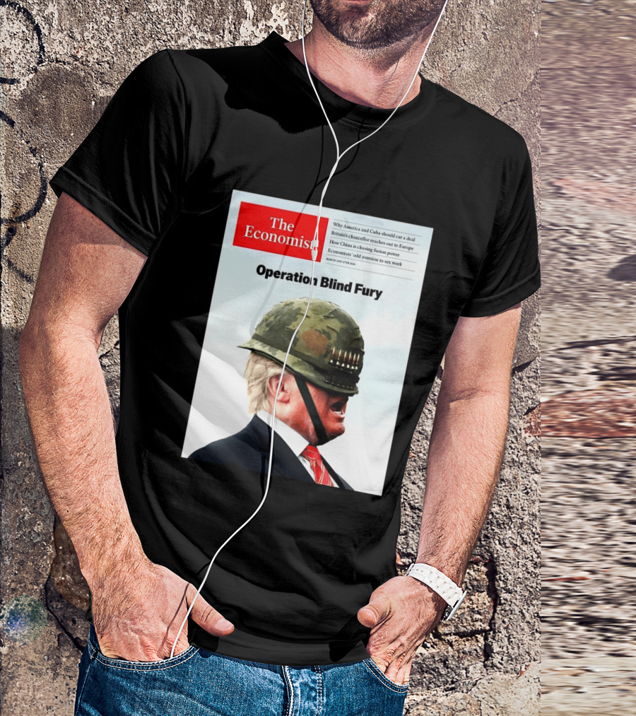 The Economist Donald Trump Operation Blind Fury Magazine Cover T-Shirt