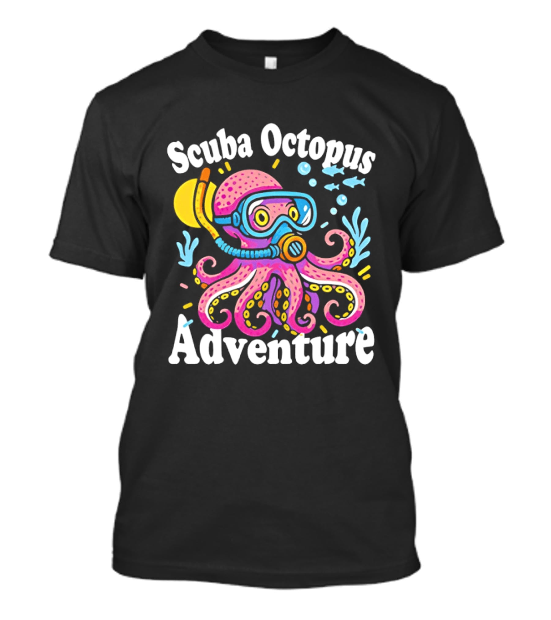 Scuba Octopus Adventure Snorkeling Deep Sea Journey T-Shirt