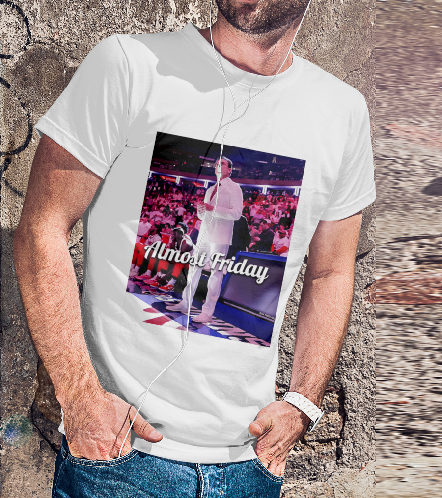 Almost Friday Rick Pitino Basketball Game Coach Suit T-Shirt