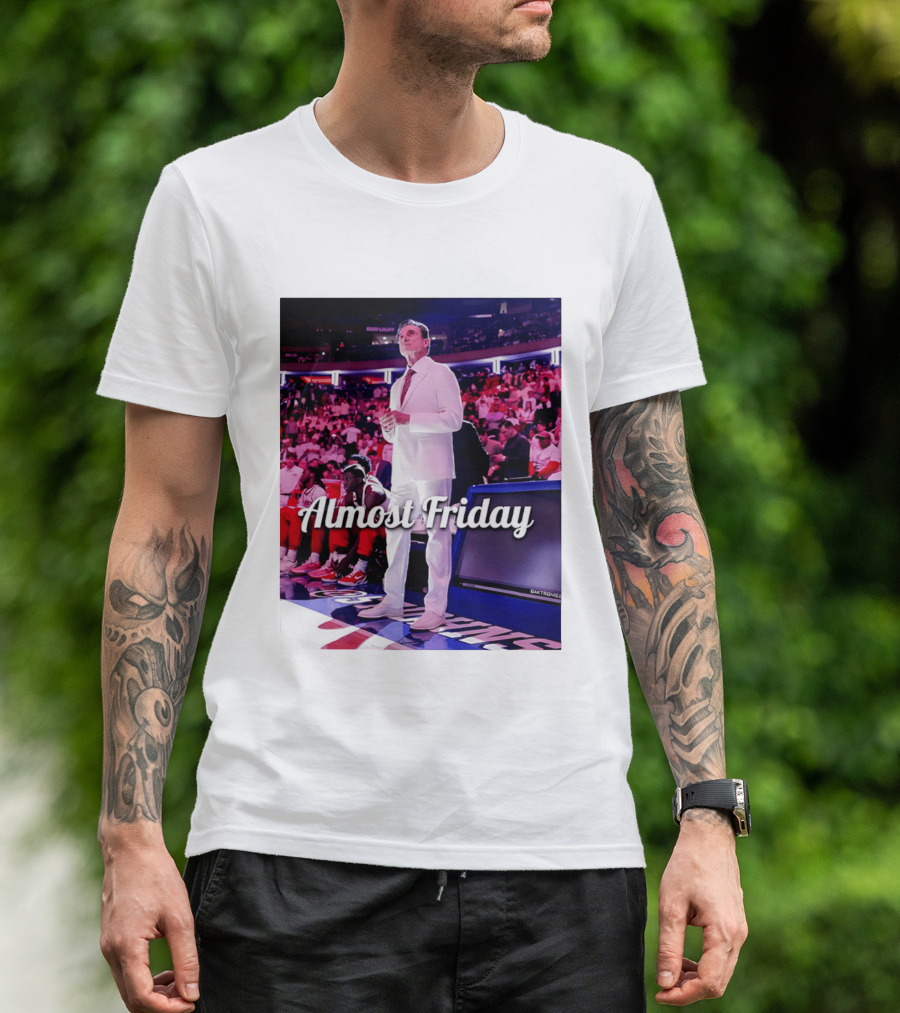 Almost Friday Rick Pitino Basketball Game Coach Suit T-Shirt