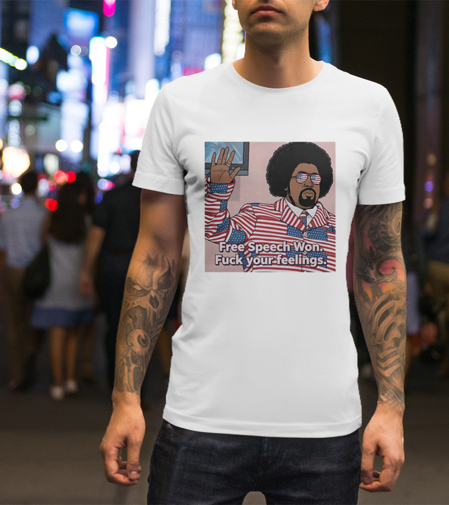 USA Flag Free Speech Won Fck Your Feelings Patriotic T-Shirt