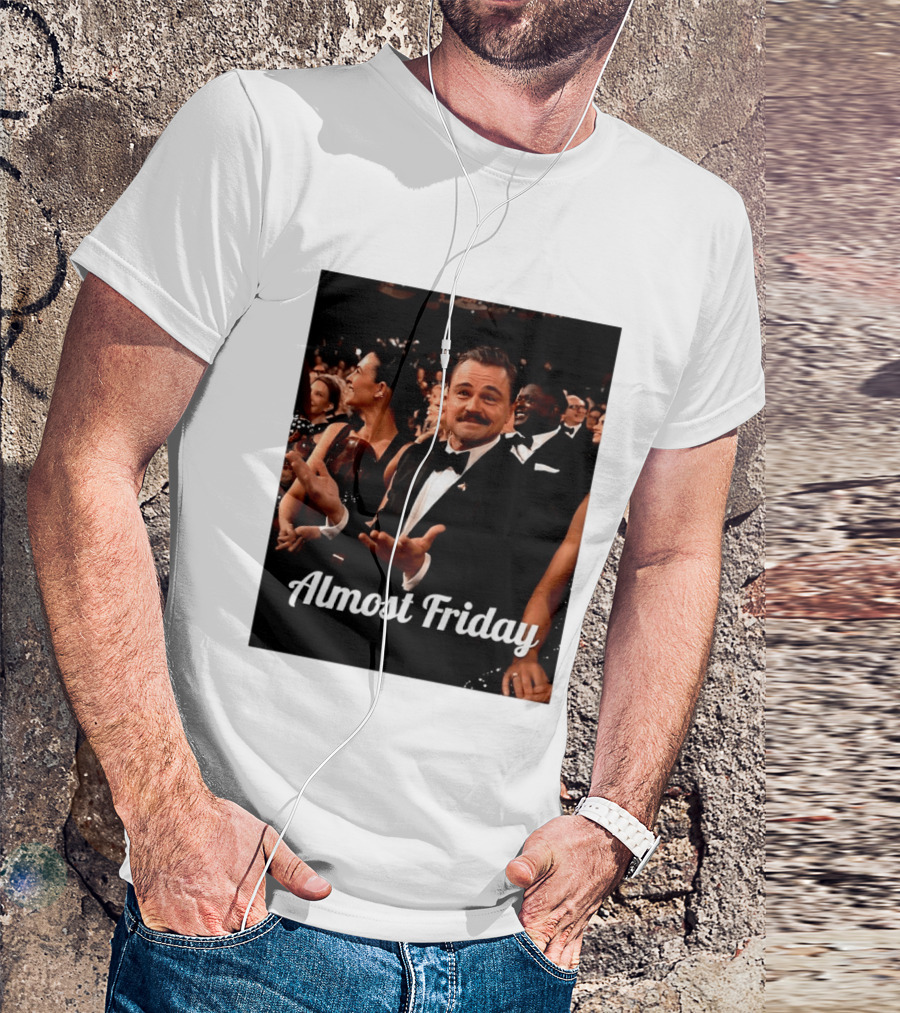 Almost Friday Leo Mustache Tuxedo Event T-Shirt