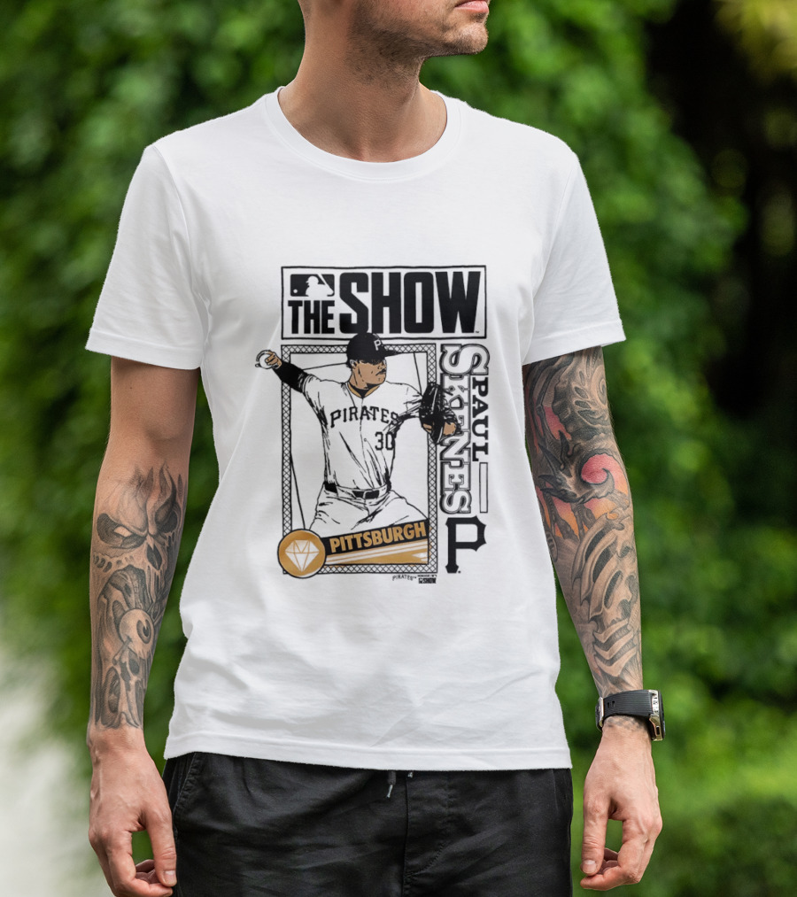 Pittsburgh MLB The Show Paul Skenes 30 Caricature T-Shirt