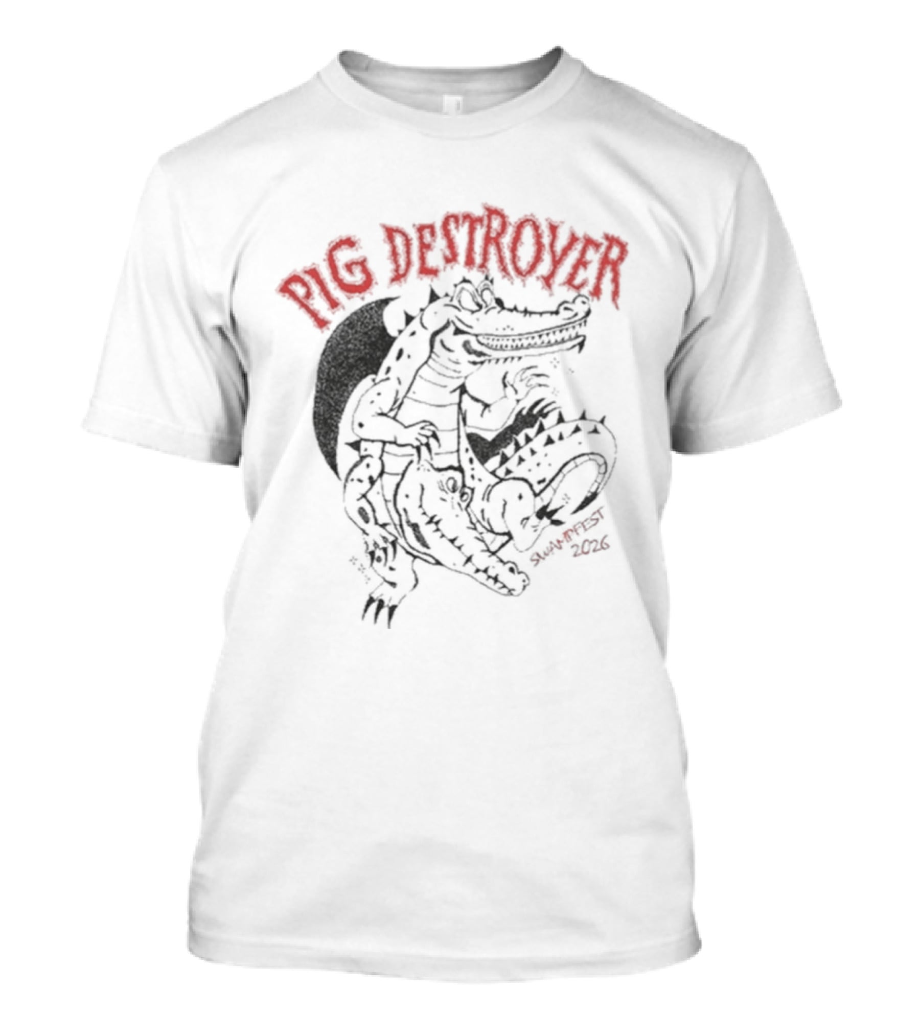 Pig Destroyer Swampfest Alligator T-Shirt