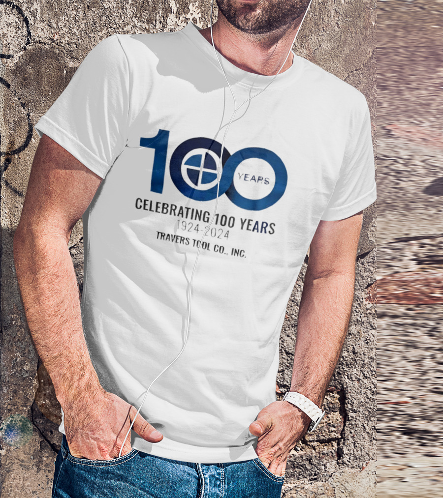 100 Years Celebrating 1924 2024 Travers Tool Co. Inc Anniversary T-Shirt