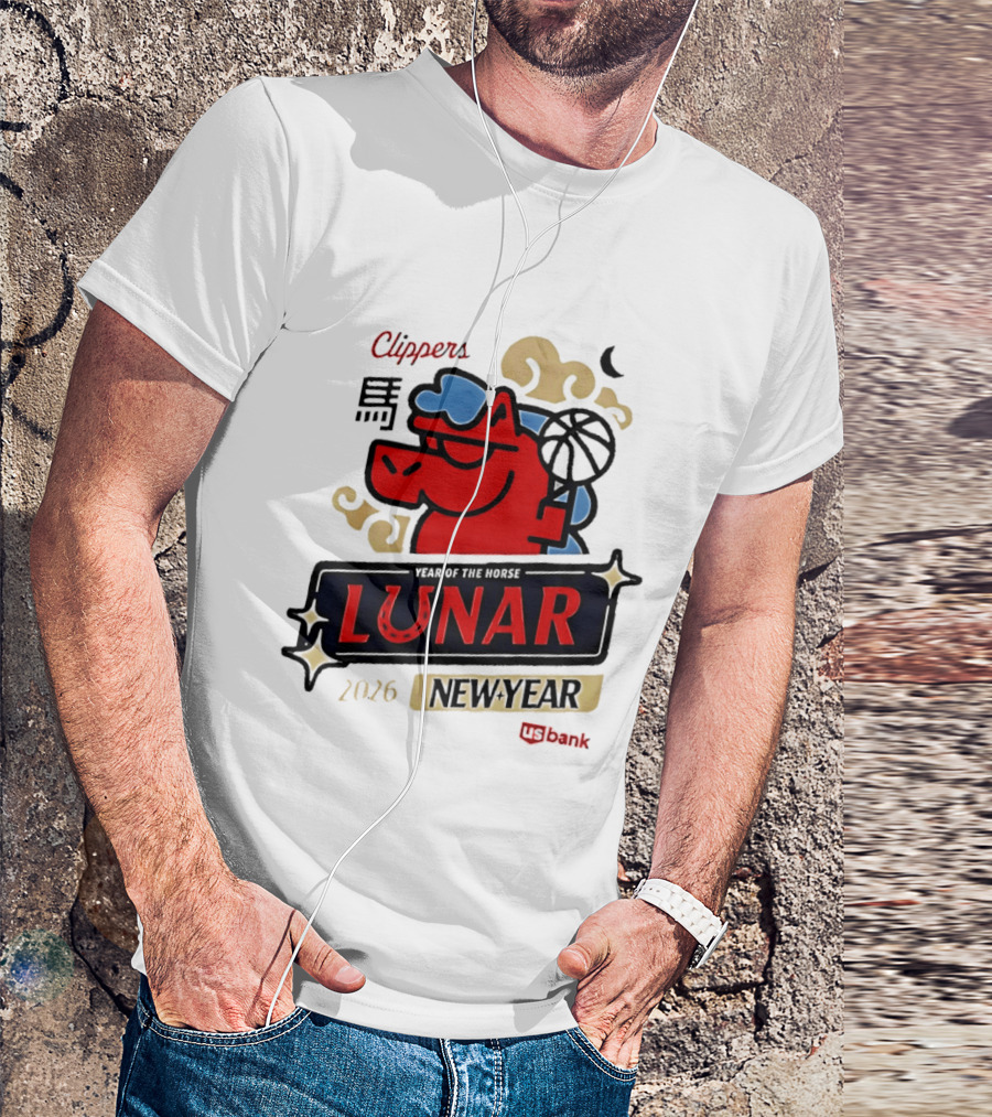 Clippers Lunar New Year 2026 Year Of The Horse NBA T-Shirt