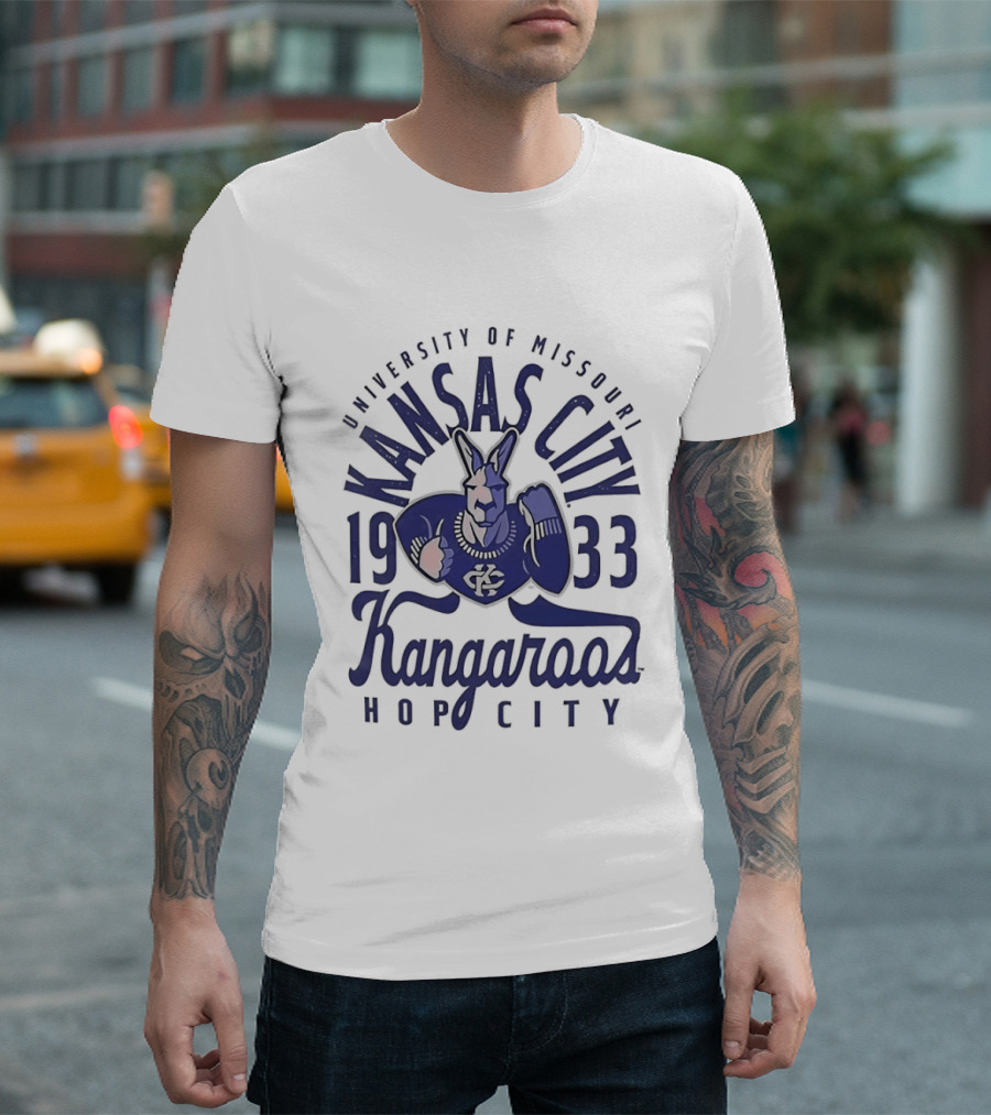 University Of Missouri Kansas City Kangaroos 1933 Hop City Basketball T-Shirt