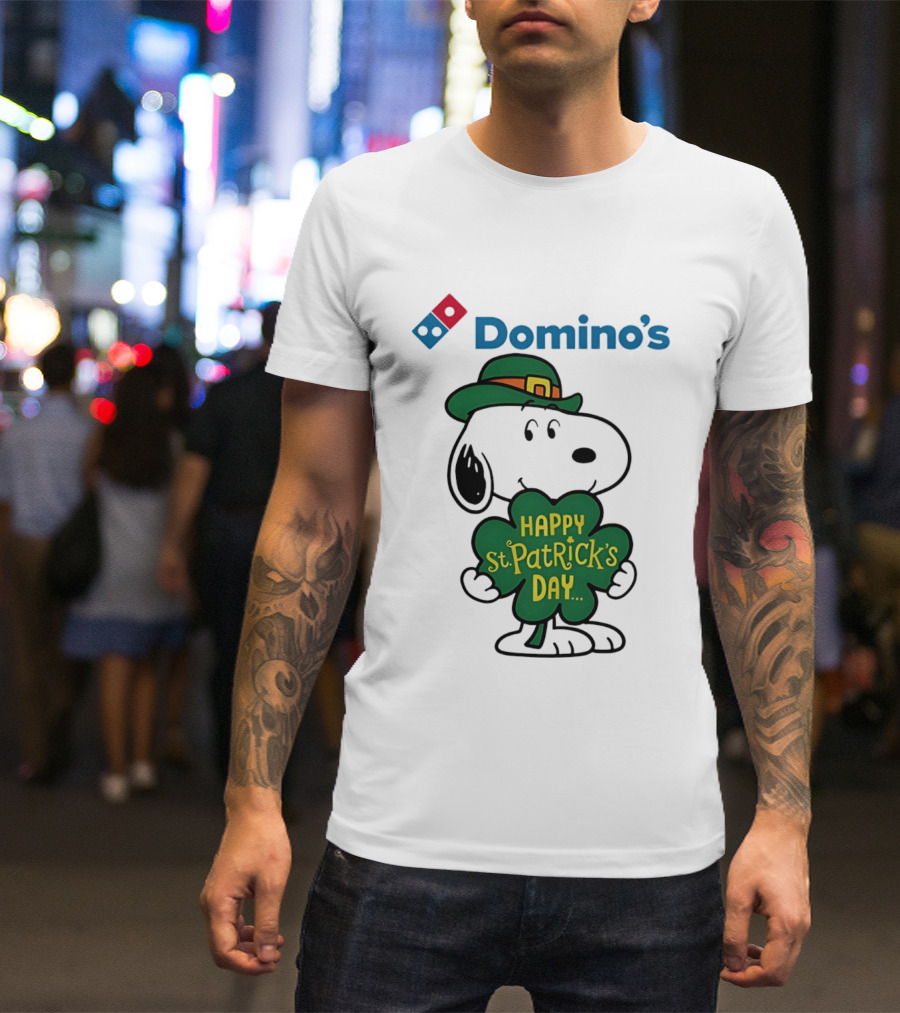 Domino's Snoopy Happy St. Patrick's Day 2026 Collaboration T-Shirt