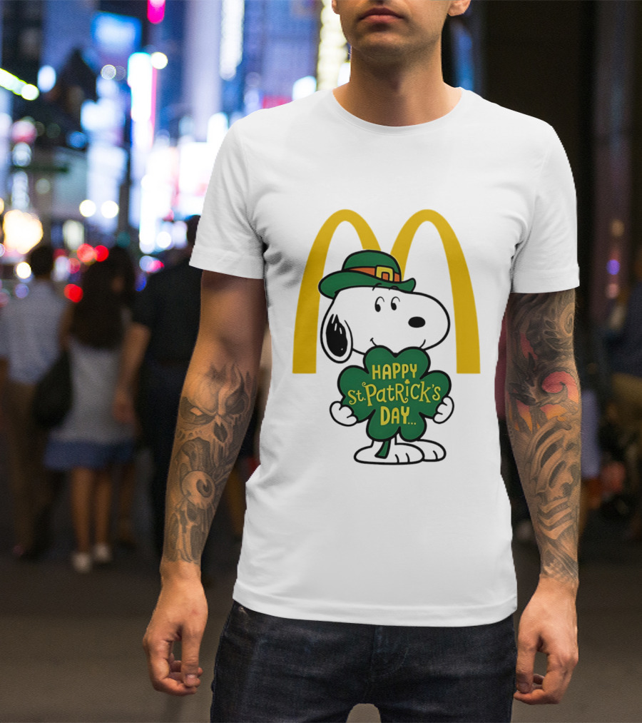 McDonald's Snoopy Happy St. Patrick's Day 2026 Collaboration T-Shirt