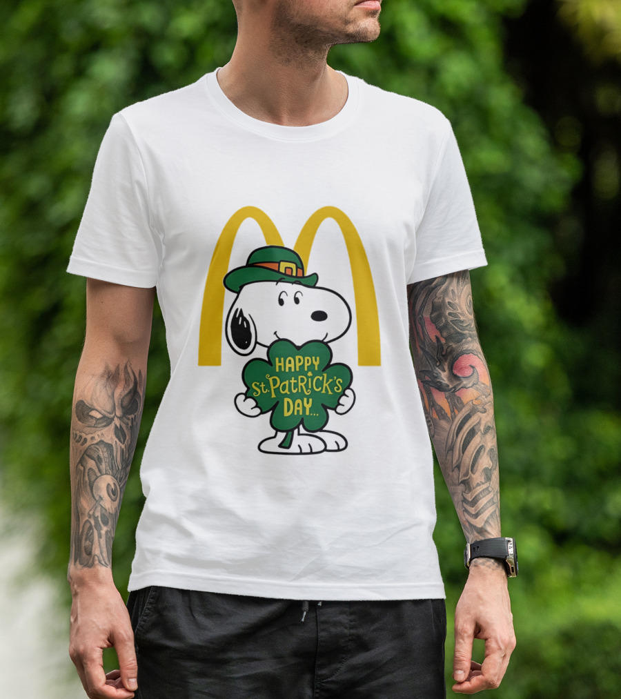 McDonald's Snoopy Happy St. Patrick's Day 2026 Collaboration T-Shirt