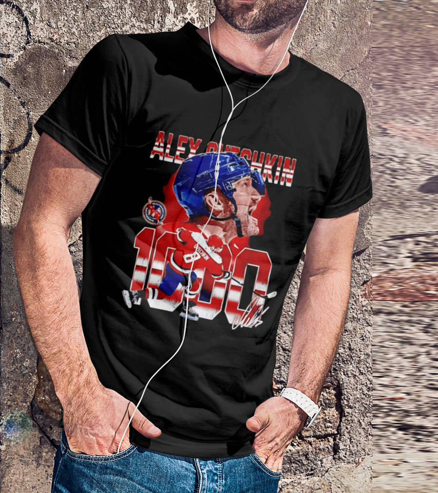 Alex Ovechkin 1000 Goals Washington Capitals Number 8 T-Shirt