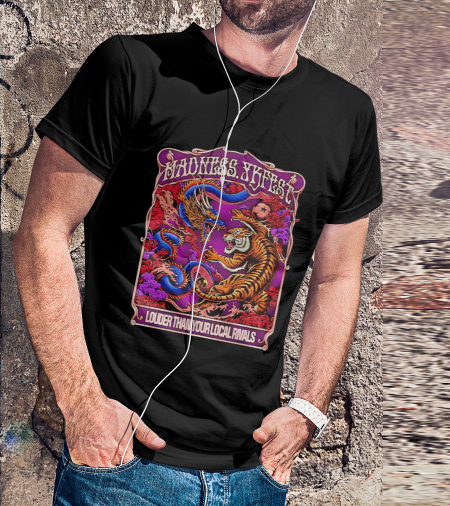 Madness TKFEST Louder Than Your Local Rivals Tiger Dragon Showdown T-Shirt