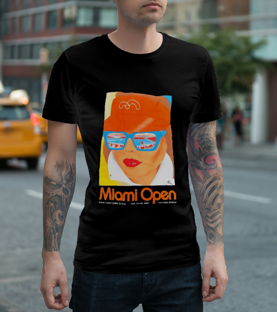 Miami Open Where Tennis Comes To Play Retro Tennis Fashion T-Shirt