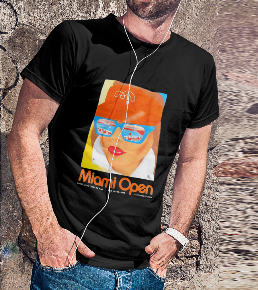 Miami Open Where Tennis Comes To Play Retro Tennis Fashion T-Shirt