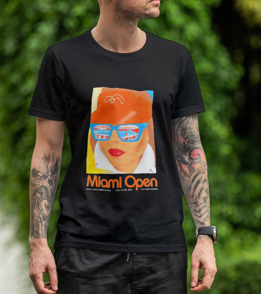 Miami Open Where Tennis Comes To Play Retro Tennis Fashion T-Shirt